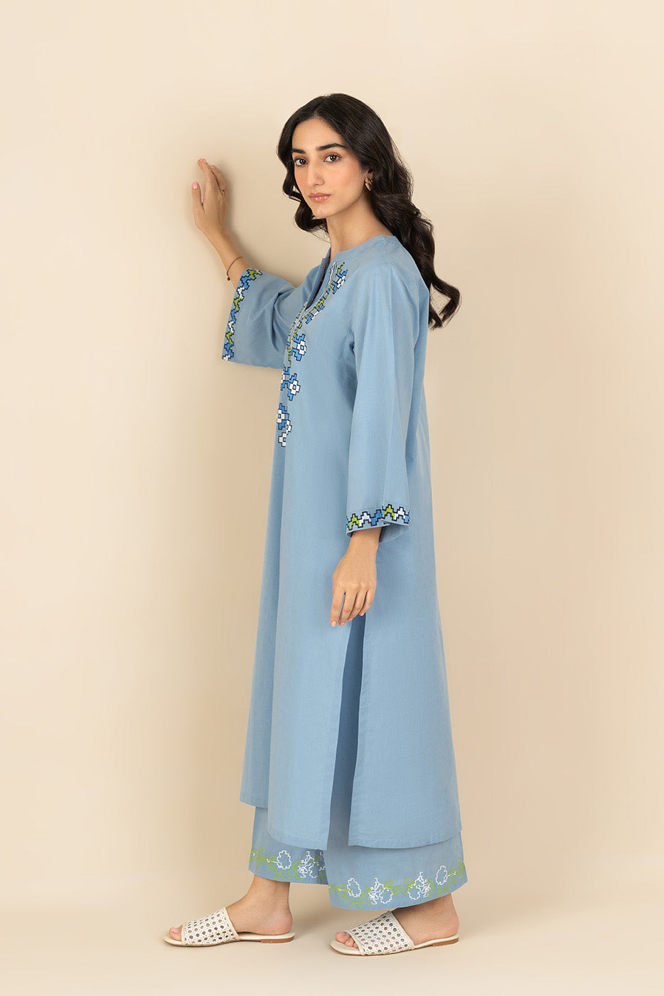 2 PIECE DOBBY SUIT (PRET)