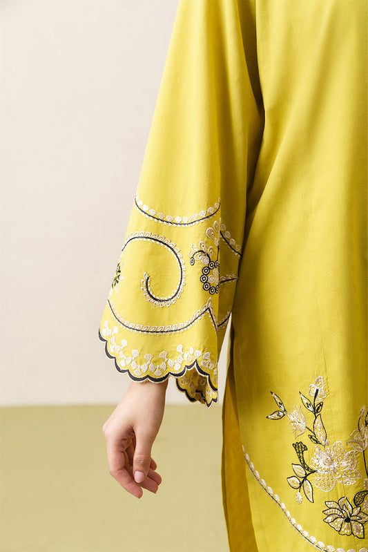 2 PIECE EMBROIDERED DOBBY SUIT (PRET)
