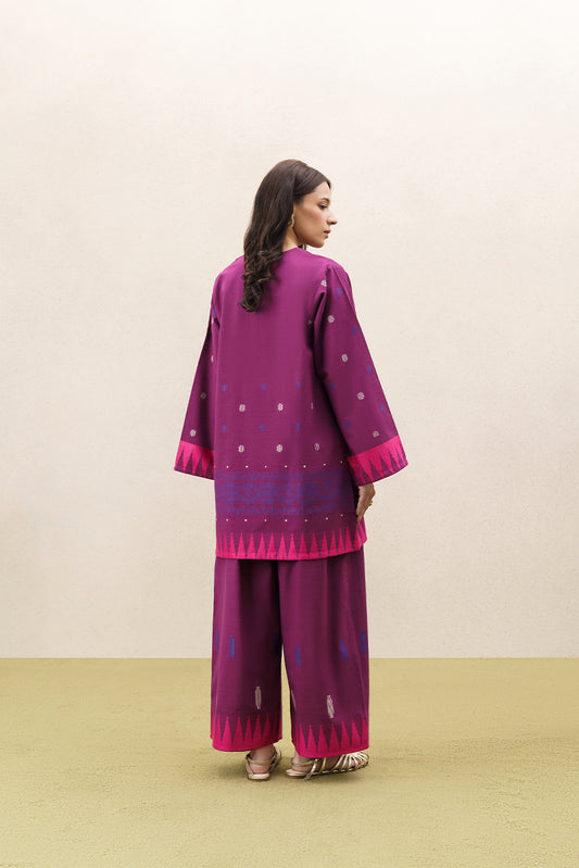 2 PIECE SOLID JACQUARD SUIT (PRET)