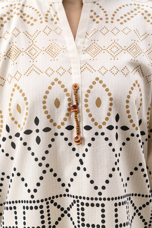 2 PIECE EMBROIDERED DOBBY SUIT (PRET)