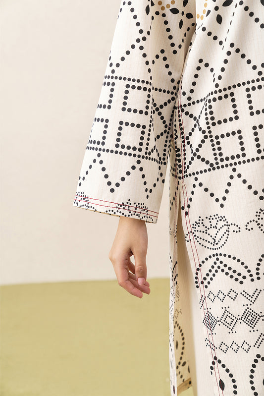 2 PIECE EMBROIDERED DOBBY SUIT (PRET)