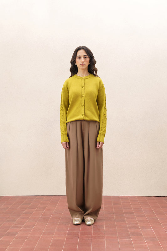 CROPPED FINE KNIT SWEATER