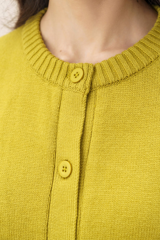 CROPPED FINE KNIT SWEATER
