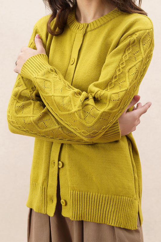 CROPPED FINE KNIT SWEATER