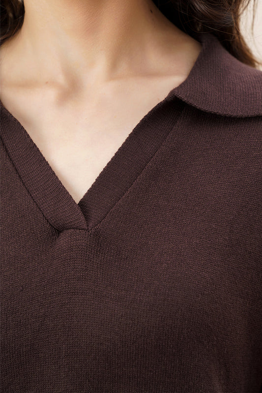 POLO NECK LONG DRESS