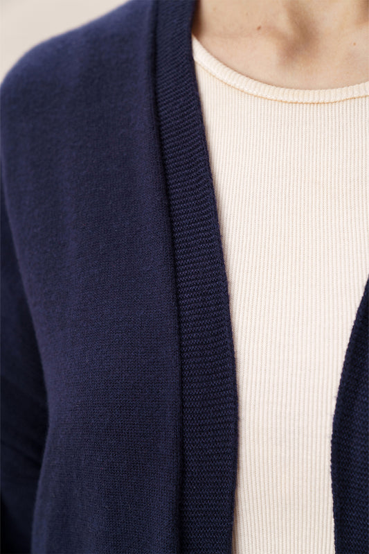 FINE KNIT LONG SHRUG