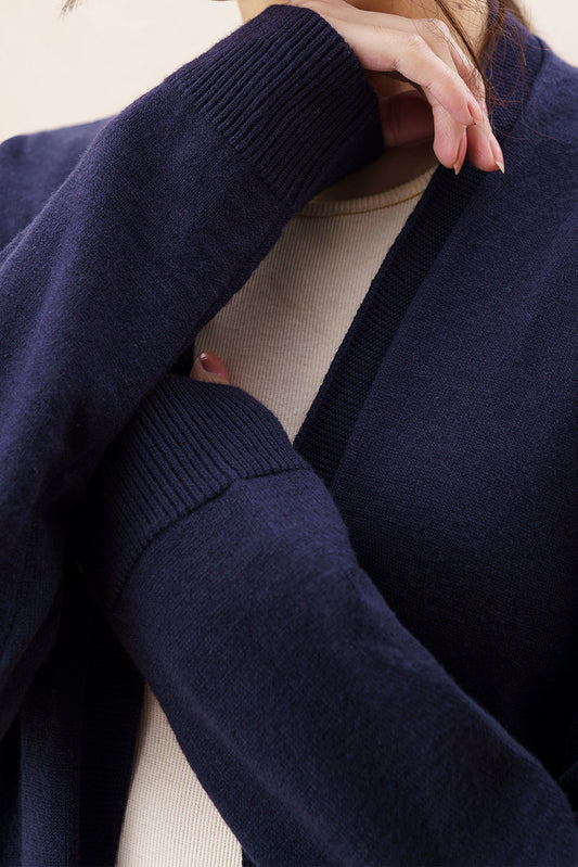 FINE KNIT LONG SHRUG