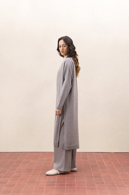 FINE KNIT LONG SHRUG