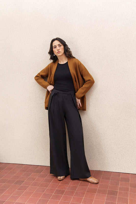 FINE KNIT FRONT OPEN SHRUG