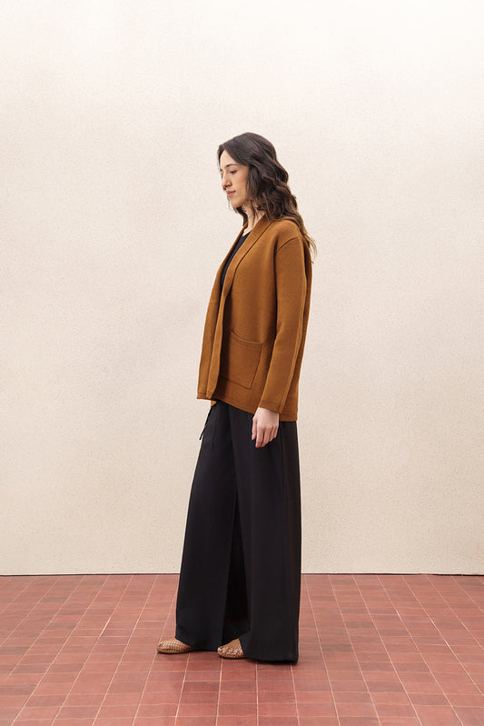FINE KNIT FRONT OPEN SHRUG