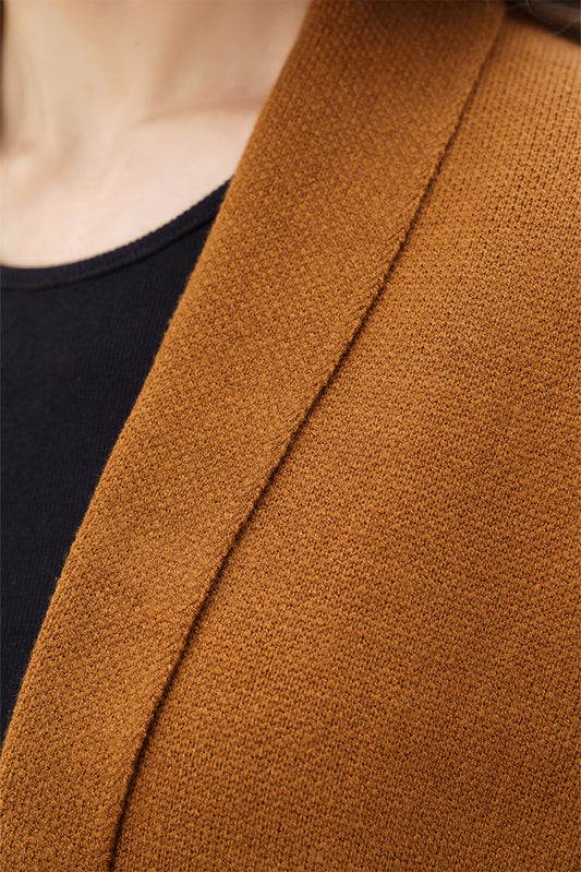 FINE KNIT FRONT OPEN SHRUG
