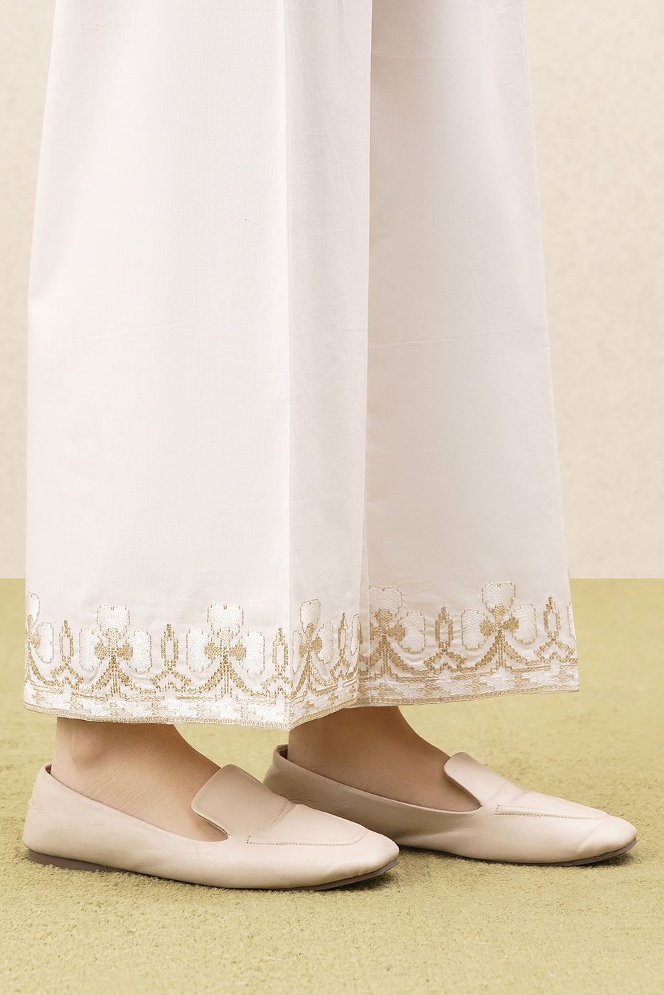 EMBROIDERED CULOTTE PANTS