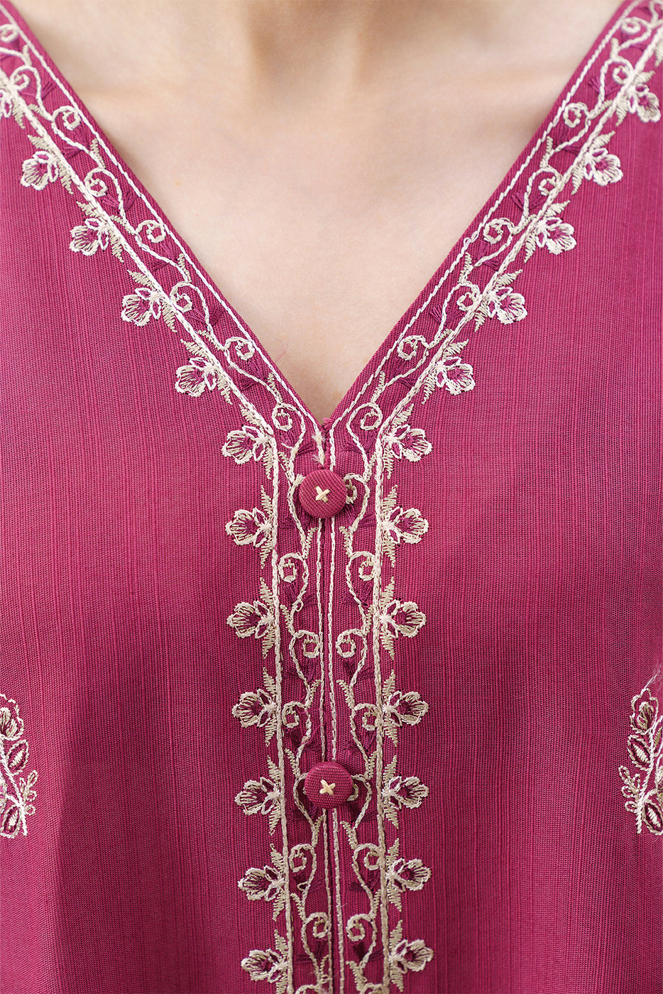 3 PIECE EMBROIDERED KHADDAR SUIT WITH SHAWL-ORNATE HAZE (UNSTITCHED)