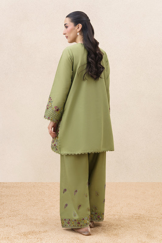 2 PIECE EMBROIDERED KHADDAR SUIT-PAISLEY RHYTHM ( UNSTITCHED )