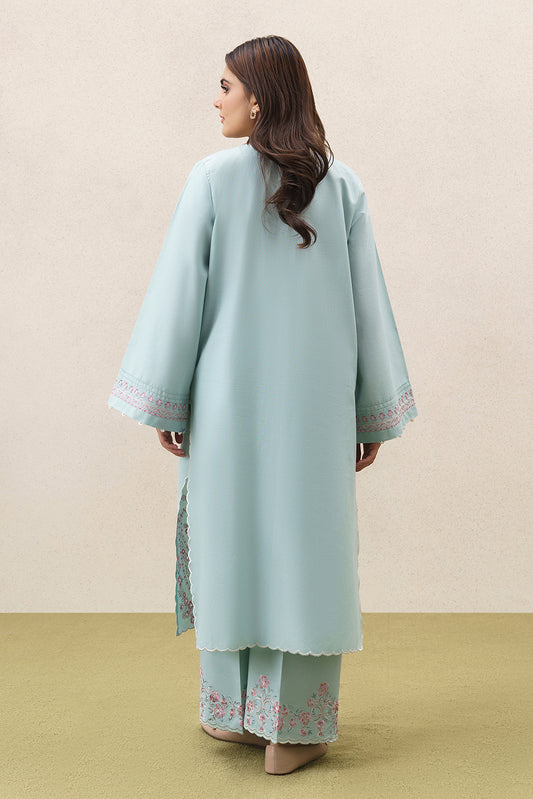 2 PIECE EMBROIDERED KHADDAR SUIT-CERULEAN RESORT (UNSTITCHED)