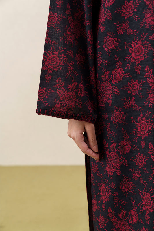 3 PIECE PRINTED KHADDAR SUIT-CRIMSON AFFAIR (UNSTITCHED)