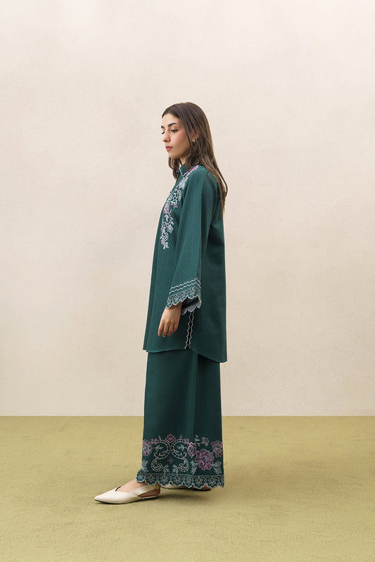 2 PIECE EMBROIDERED SELF JACQUARD SUIT-MEADOW TAPESTRY (UNSTITCHED)