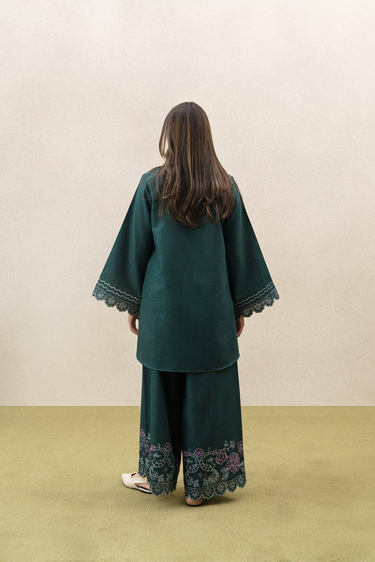 2 PIECE EMBROIDERED SELF JACQUARD SUIT-MEADOW TAPESTRY (UNSTITCHED)