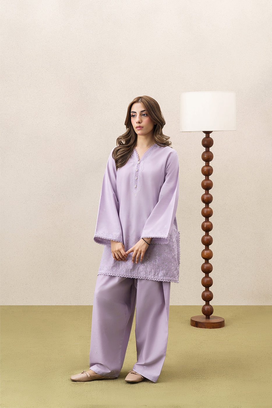 2 PIECE EMBROIDERED KHADDAR SUIT-CRISP WINTER (UNSTITCHED)