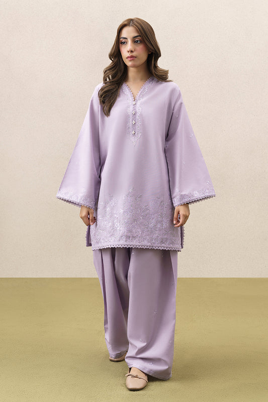 2 PIECE EMBROIDERED KHADDAR SUIT-CRISP WINTER (UNSTITCHED)