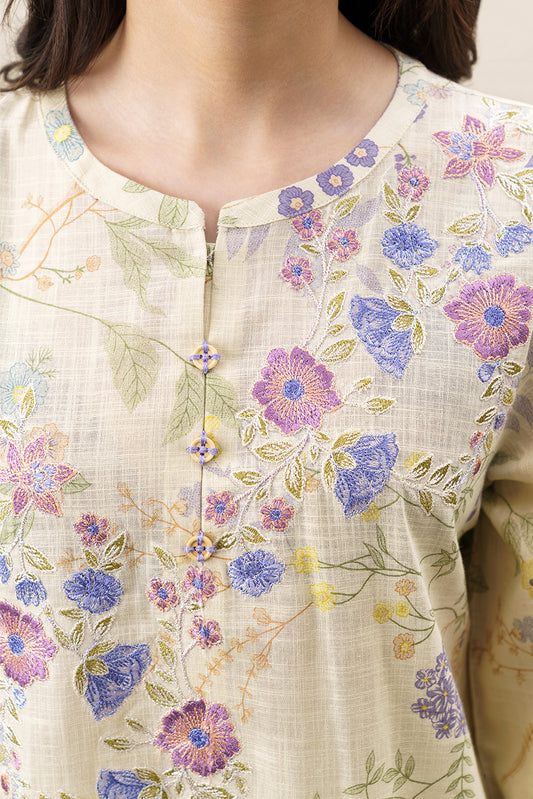 3 PIECE EMBROIDERED KHADDAR SUIT-CELESTIAL HAZE (UNSTITCHED)