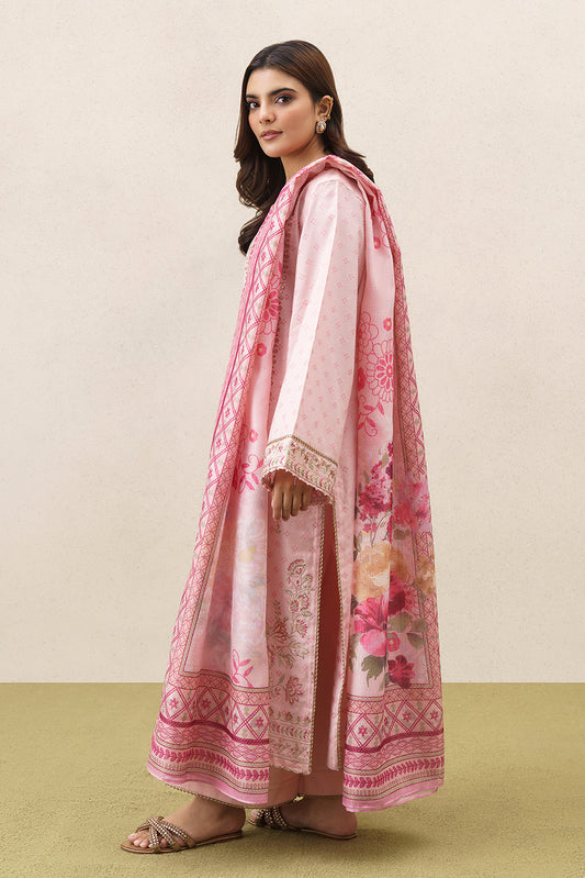 3 PIECE EMBROIDERED YARN DYED JACQUARD SUIT-ETHEREAL BLUSH (UNSTITCHED)