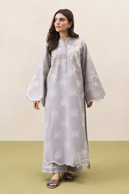 2 PIECE EMBROIDERED YARN DYED JACQUARD SUIT-PEARL HAZE (UNSTITCHED)
