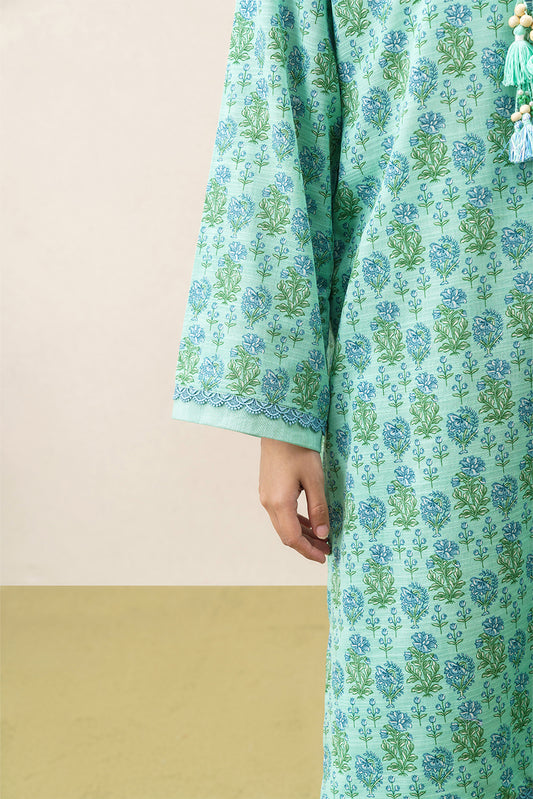 3 PIECE PRINTED KHADDAR SUIT-PASTEL BLOOM (UNSTITCHED)