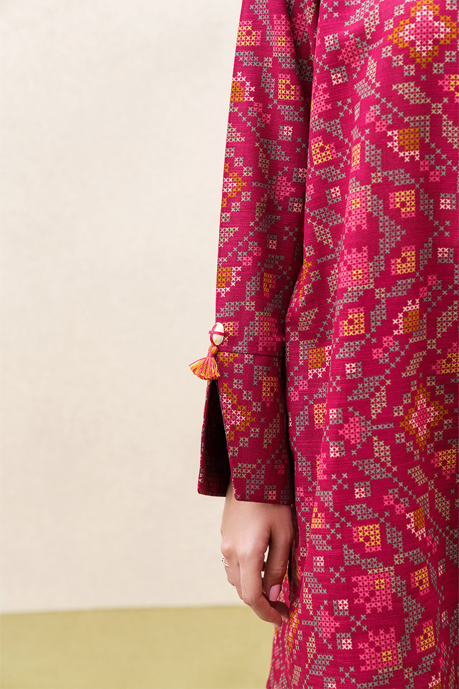 3 PIECE PRINTED KHADDAR SUIT-ORNATE HAZE (UNSTITCHED)