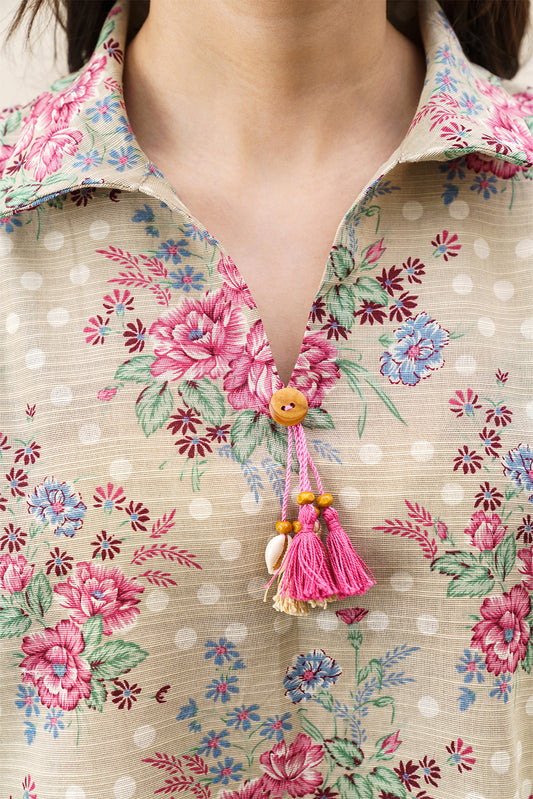 3 PIECE PRINTED KHADDAR SUIT-AUTUMN BREEZE (UNSTITCHED)