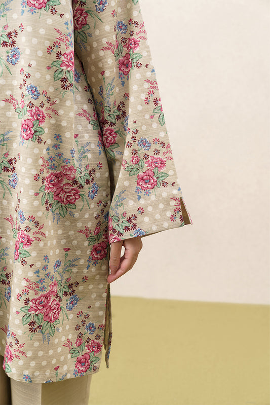 3 PIECE PRINTED KHADDAR SUIT-AUTUMN BREEZE (UNSTITCHED)