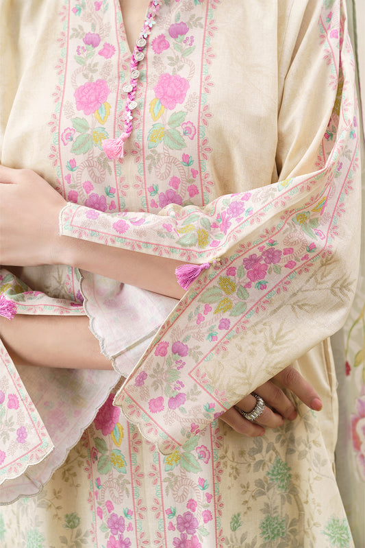 3 PIECE PRINTED KHADDAR SUIT-SERENCE CHINTZ (UNSTITCHED)
