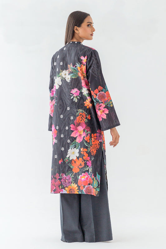 1 PIECE - PRINTED KHADDAR SHIRT - ENCHANTING BOUQUET (UNSTITCHED)