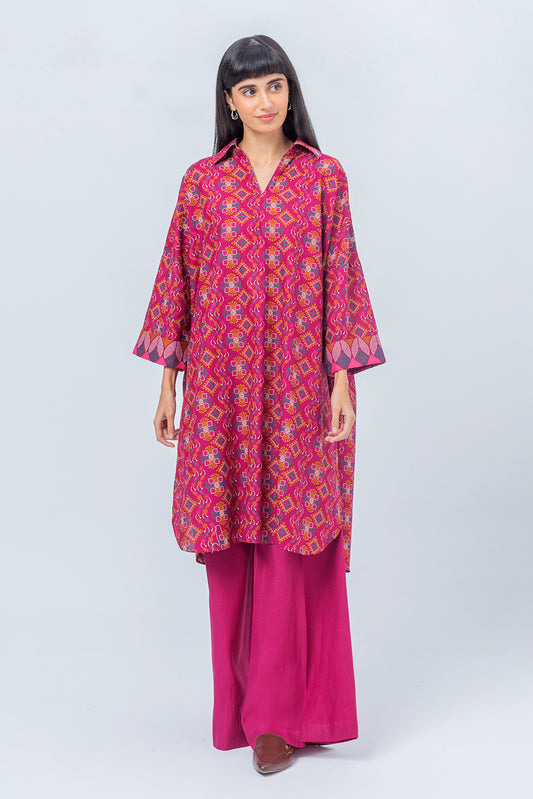 2 PIECE - PRINTED KHADDAR SUIT - MYSTIC FOLK (UNSTITCHED)