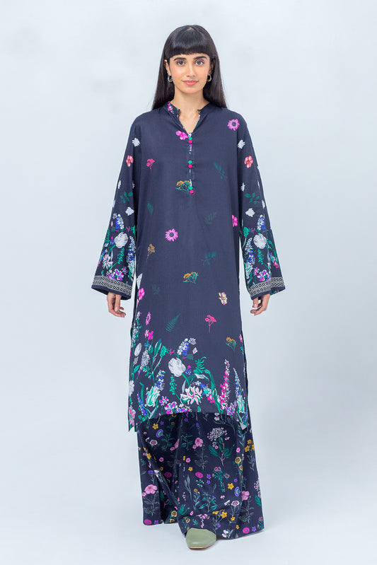 2 PIECE - PRINTED LINEN SUIT - BLOOMING FIELD (UNSTITCHED)