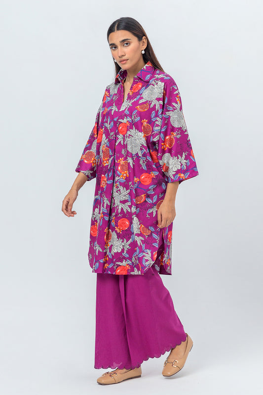 2 PIECE - PRINTED COTTON SATIN SUIT - FRUITY PUNCH (UNSTITCHED)