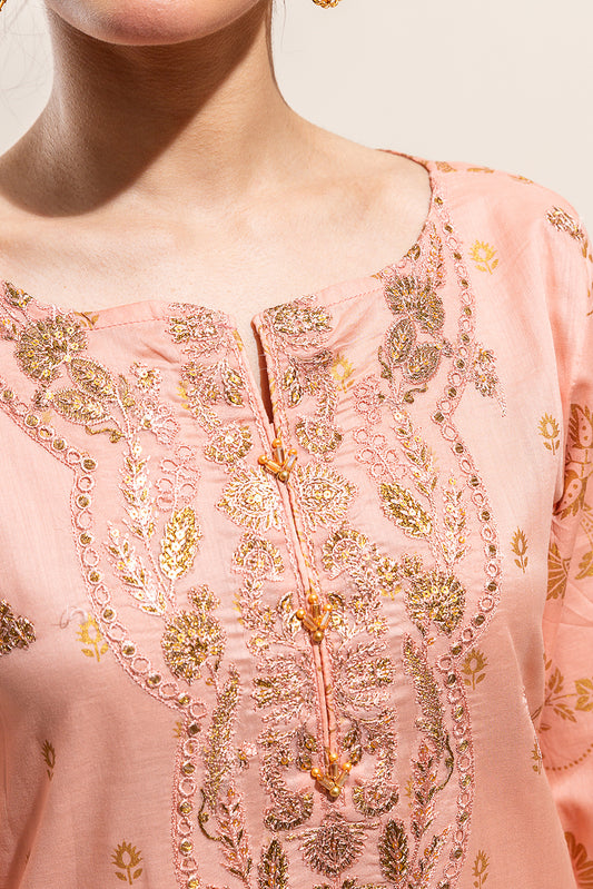 3 PIECE EMBROIDERED LAWN SUIT-ROSETTE DAWN (UNSTITCHED)