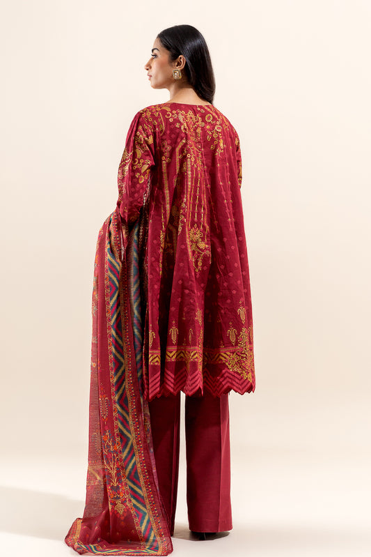 3 PIECE EMBROIDERED LAWN SUIT-PERSIAN HAZE (UNSTITCHED)