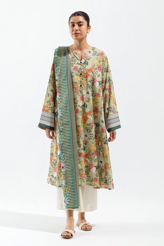 2 PIECE - PRINTED LAWN SUIT - DREAMY AURORA