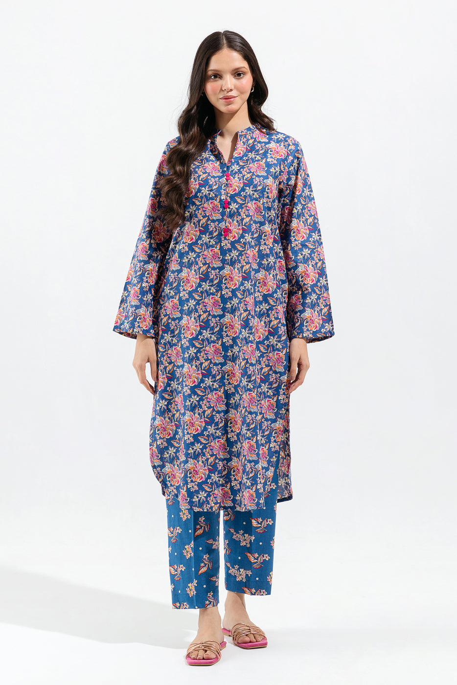 2 PIECE - PRINTED LAWN SUIT - PERSIAN WILT (UNSTITCHED)