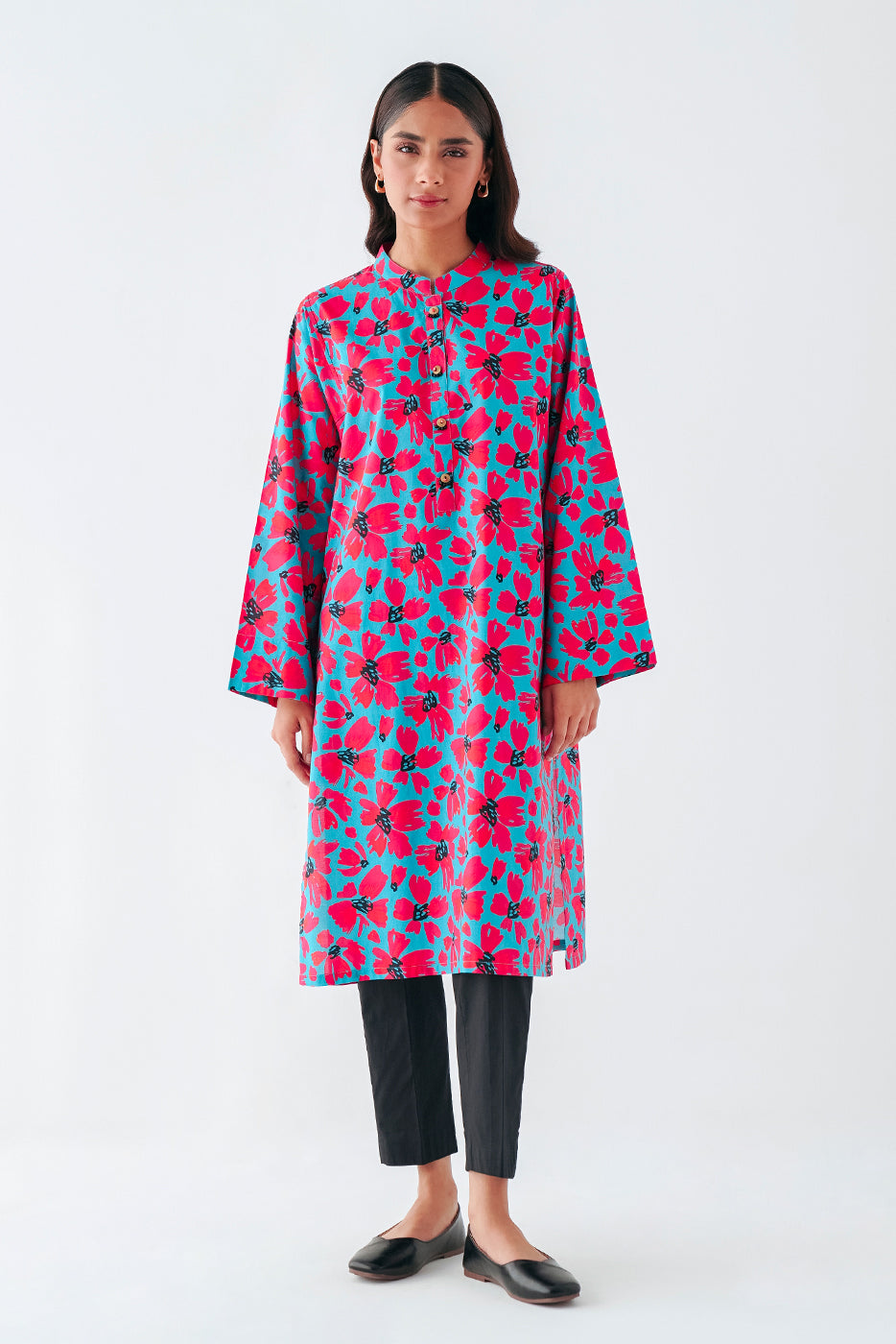 PRINTED CAMBRIC SHIRT (PRET)