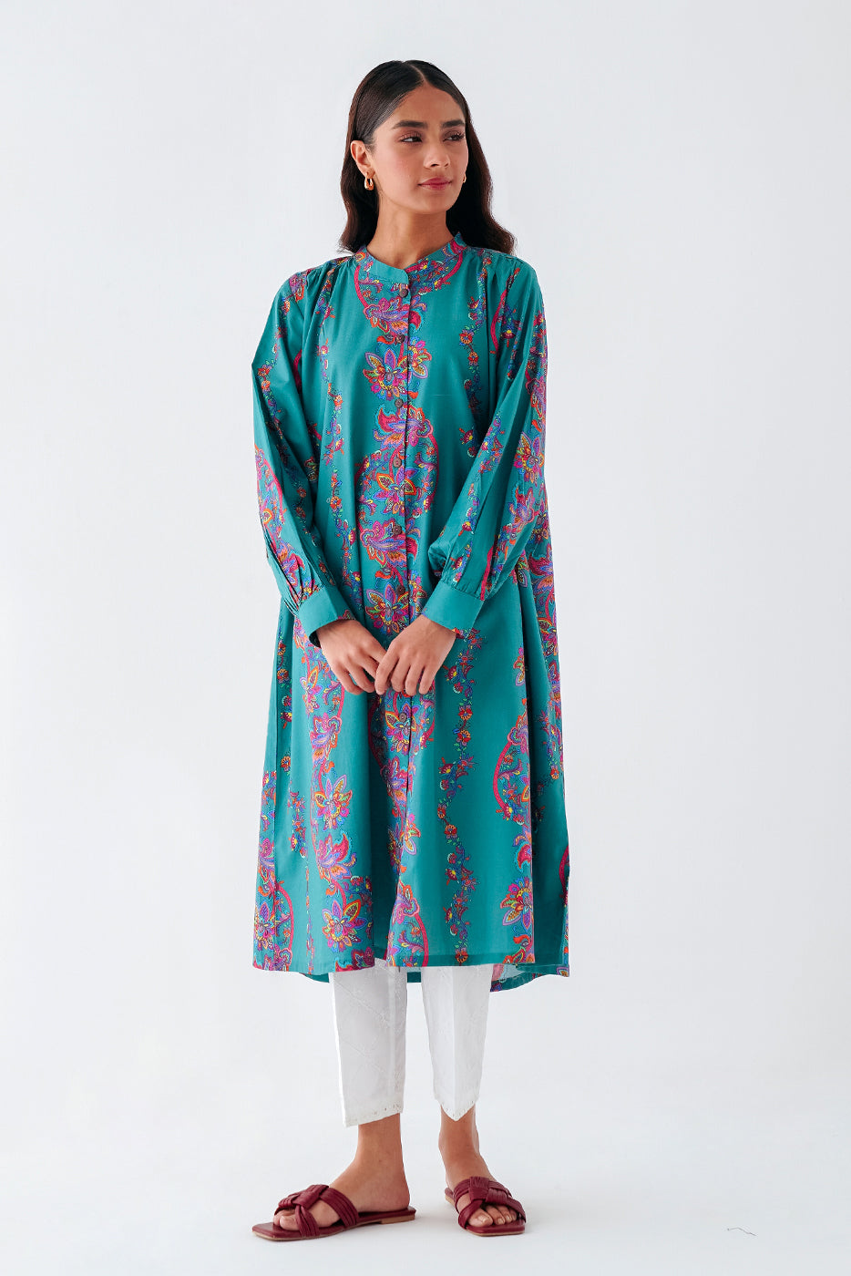 PRINTED CAMBRIC SHIRT (PRET)