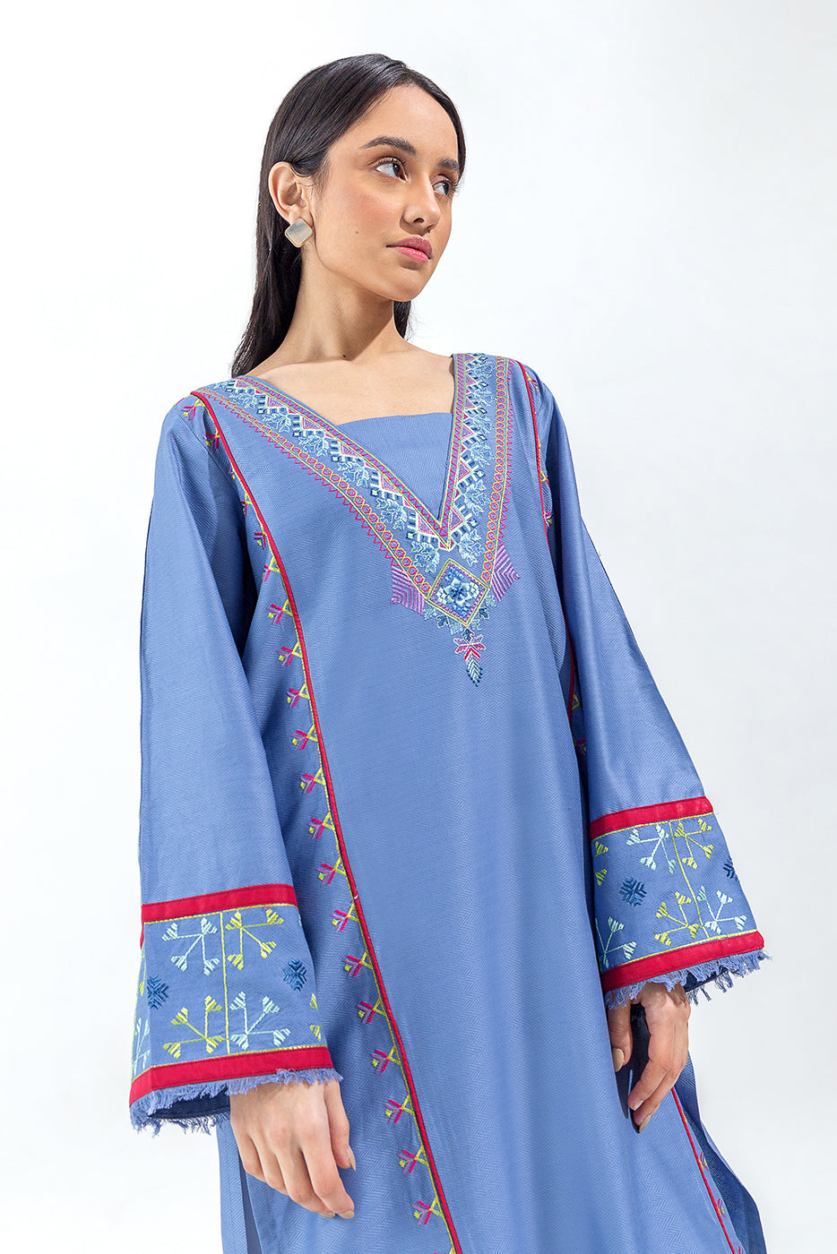 EMBROIDERED SELF JACQUARD SHIRT (PRET) - BEECHTREE