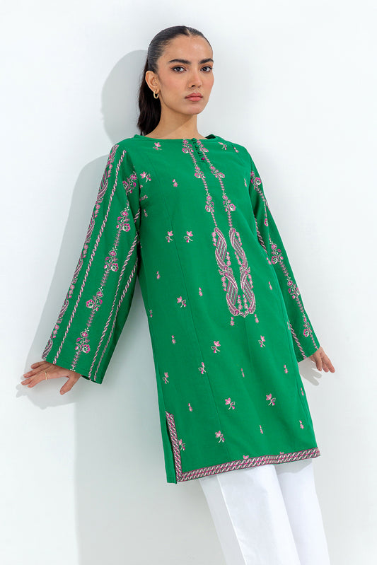 EMBROIDERED KHADDAR SHIRT (PRET)
