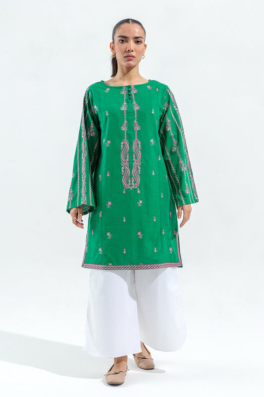 EMBROIDERED KHADDAR SHIRT (PRET)