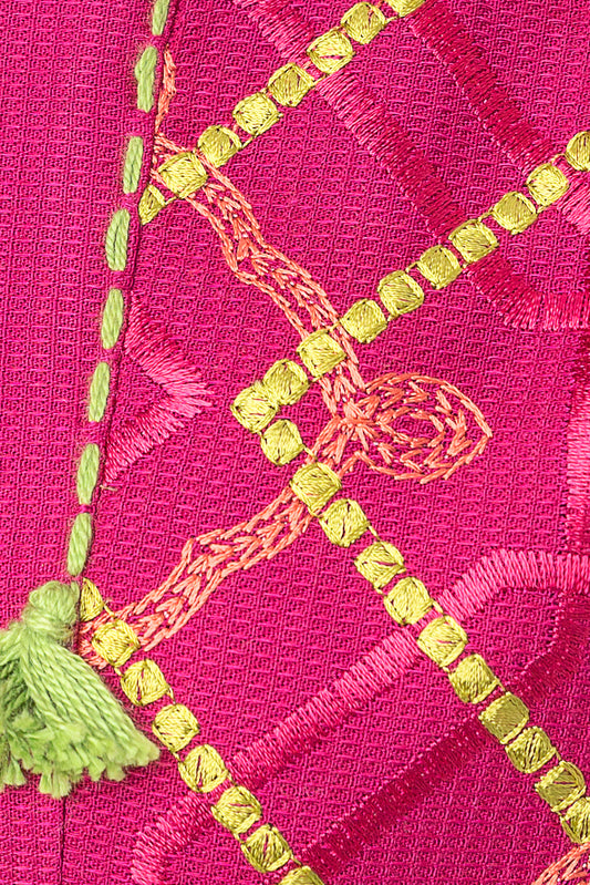 EMBROIDERED DOBBY SHIRT (PRET)