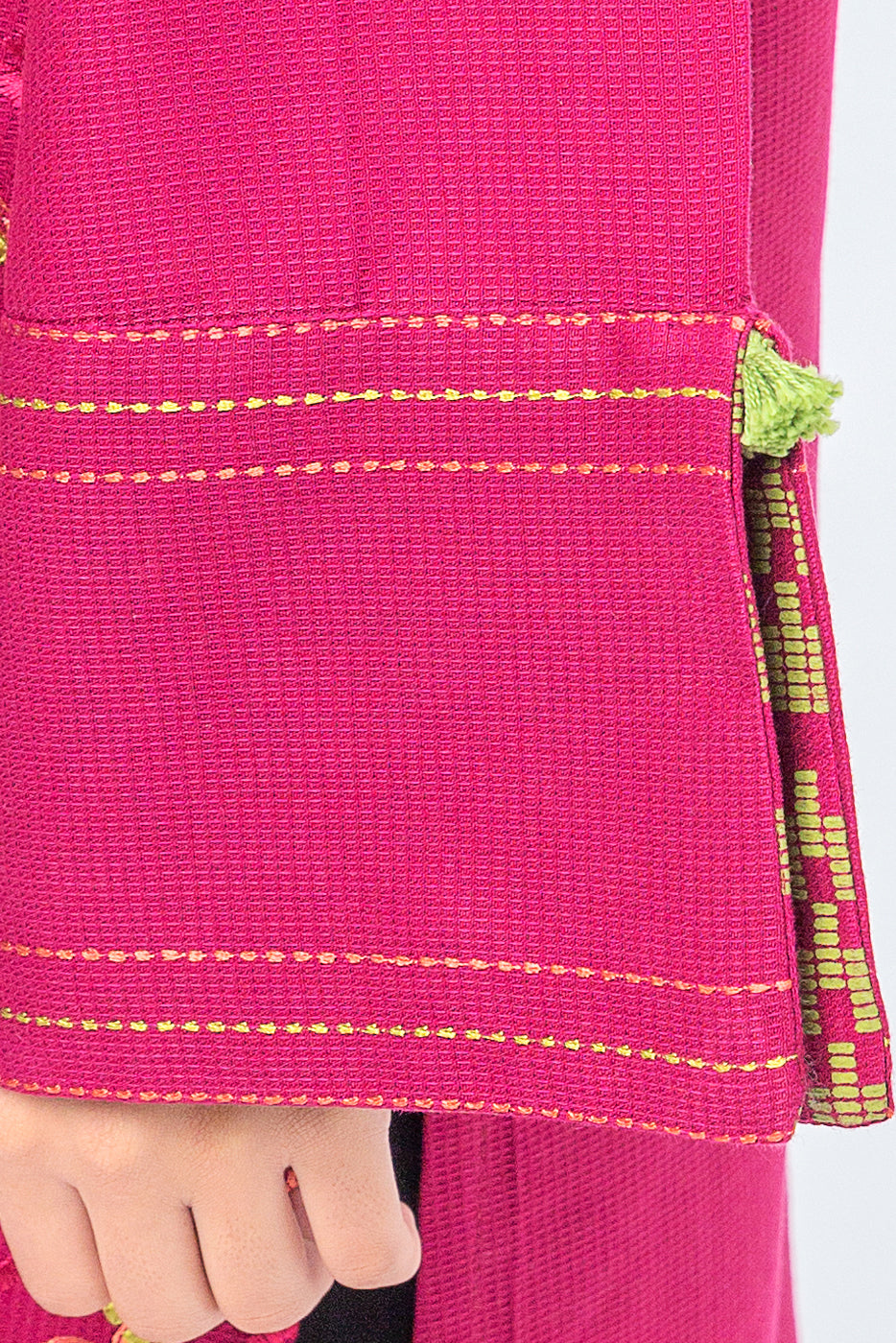 EMBROIDERED DOBBY SHIRT (PRET)