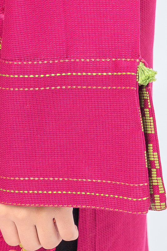 EMBROIDERED DOBBY SHIRT (PRET)