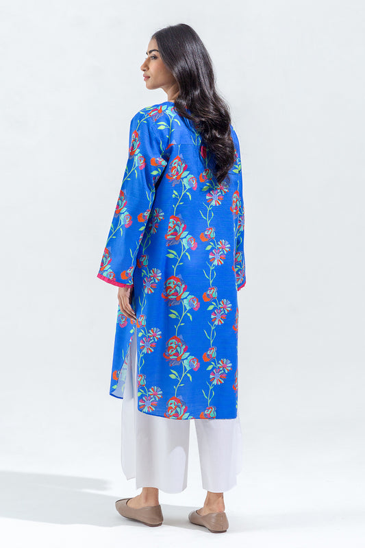 PRINTED SLUB KHADDAR SHIRT (PRET)
