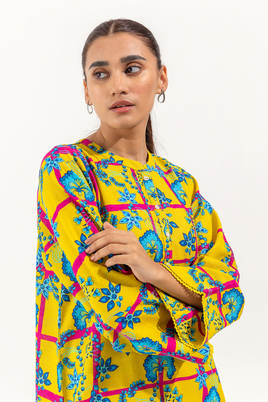 PRINTED KHADDAR SHIRT (PRET)